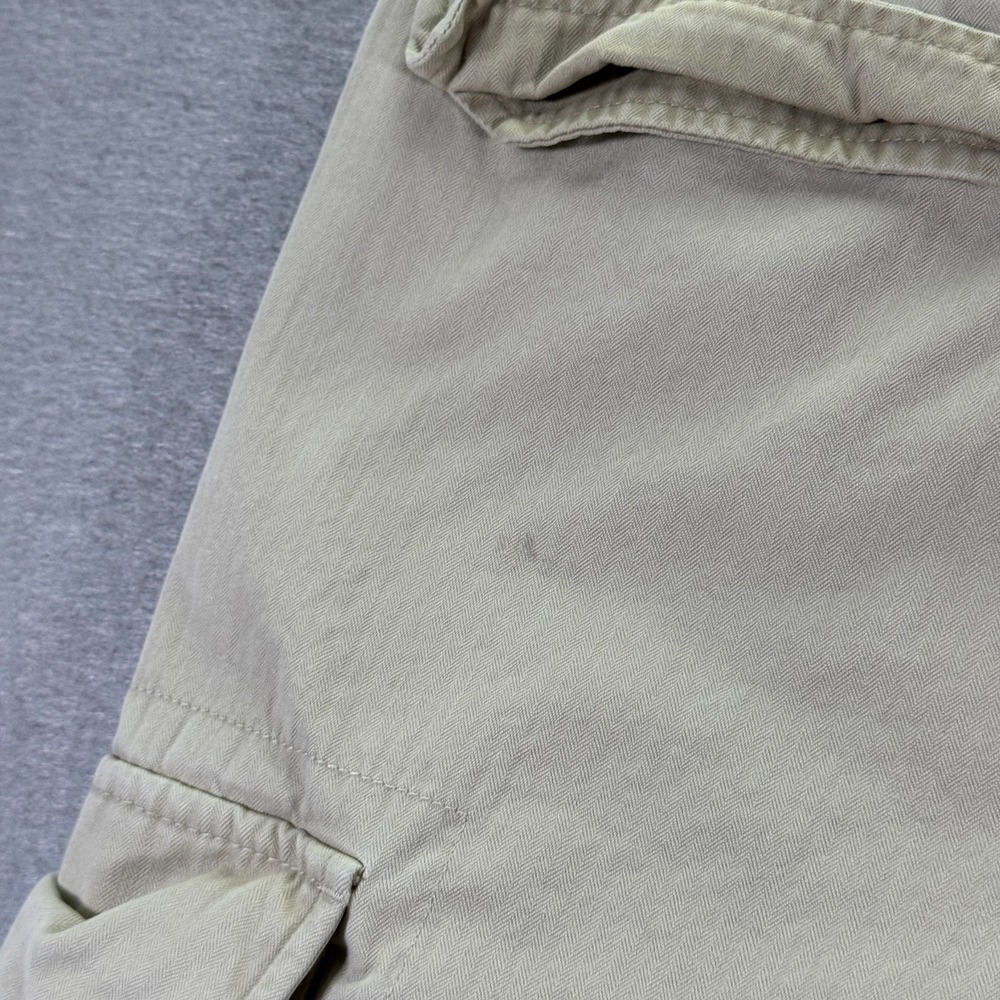 Vintage Gap Cargo Pants Men 36x30 Beige Straight Wide Leg Heavyweight Trendy 90s - Picture 12 of 15